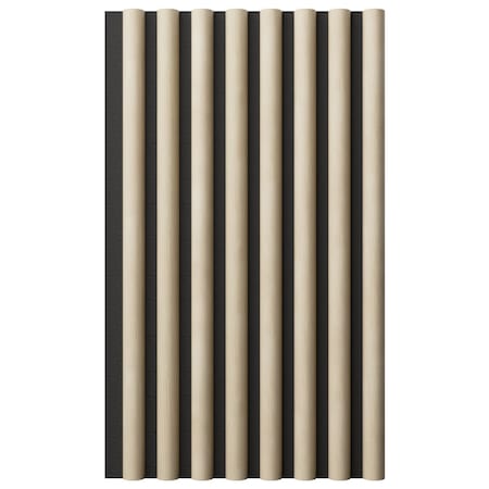 Ekena Millwork AcoustixPro Noise Cancelling Half Round Small Slat Wall Panel SWA0625X0500HRWW